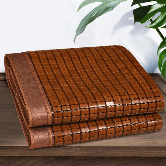 Foldable Summer Sleeping mat, Air Conditioner Mattress Pad,Bamboo Cooling Bed Mattress,Summer Bamboo Sleeping Mat,Insulated Breathable Bed Mat for Home School Dormitory