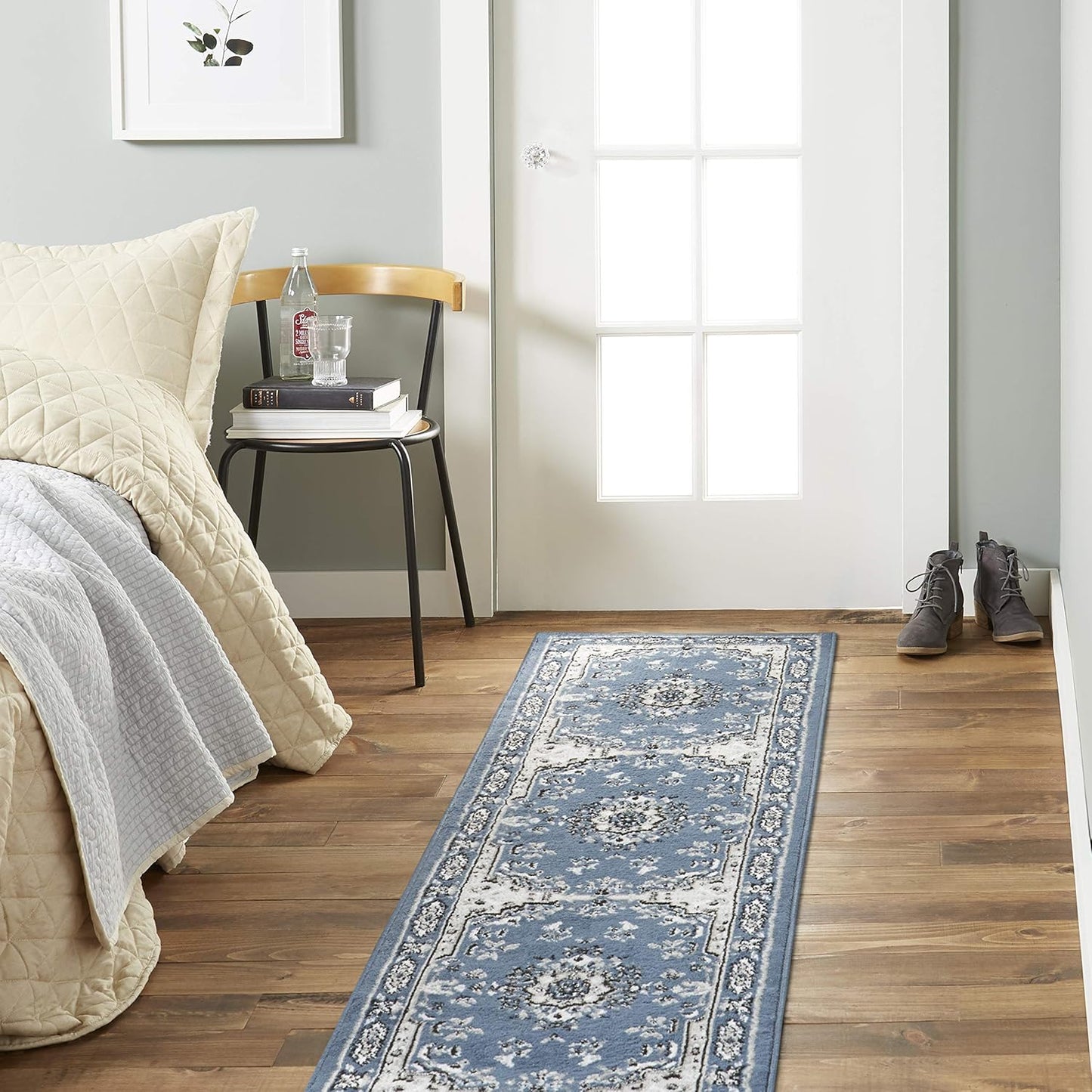 Home Dynamix Premium Sakarya Traditional Medallion Border Area Rug, Claret, 7'8"x10'7" Rectangle