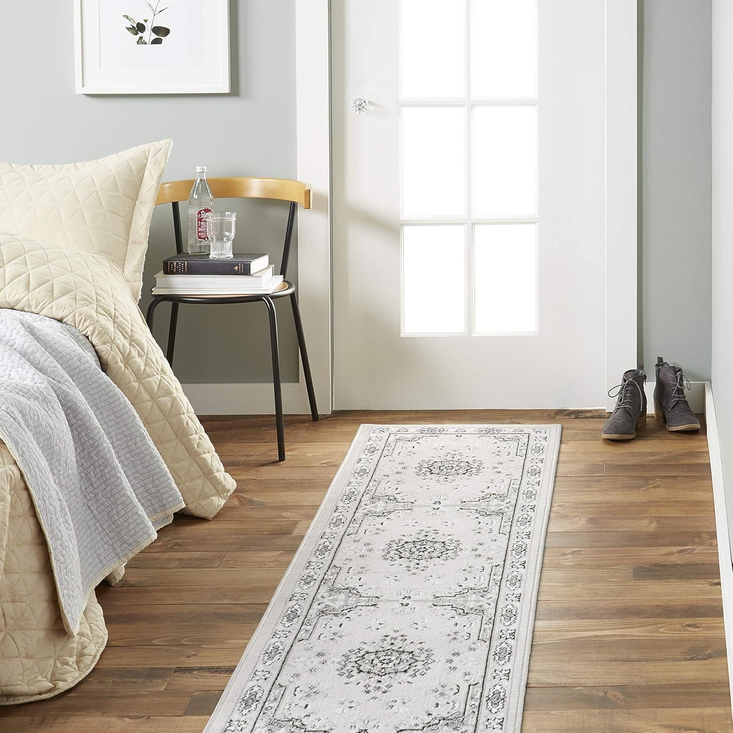 Home Dynamix Premium Sakarya Traditional Medallion Border Area Rug, Claret, 7'8"x10'7" Rectangle