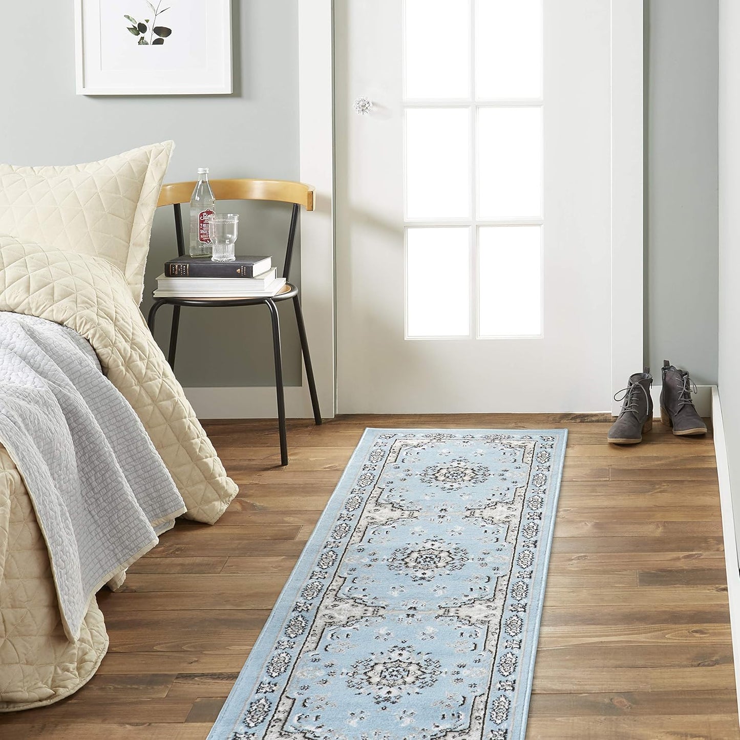 Home Dynamix Premium Sakarya Traditional Medallion Border Area Rug, Claret, 7'8"x10'7" Rectangle